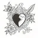 self love symbol tattoo design idea