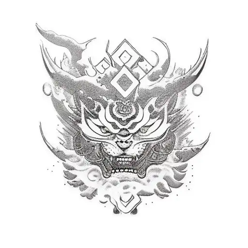 Ice-cold ambition and adventurous man tattoo design idea