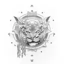 Subtle Tattoo representing ambition, adventure and caring tattoo design idea