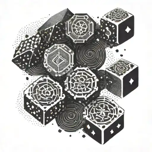 Symbolic representation of risk and reward in forex trading tattoo design idea