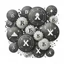 Symbolic representation of risk and reward in forex trading tattoo design idea