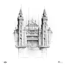 the arts and sciences building in valencia, spain tattoo design idea