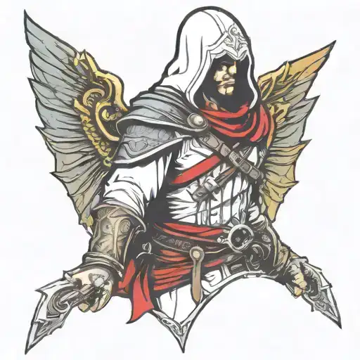 Assassin's Creed "A", logo, ezio auditore tattoo design idea