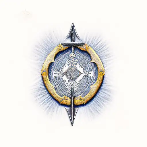 african sword tattoo design idea