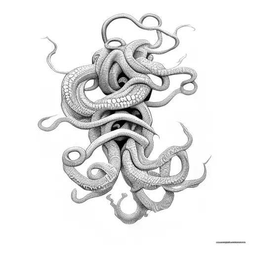 african medusa powerful tattoo design idea