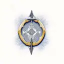 african sword tattoo design idea