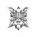 laburu dentro de una concha tattoo design idea