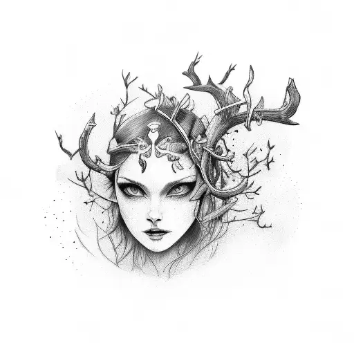 blackthorn with amor fati tattoo design idea