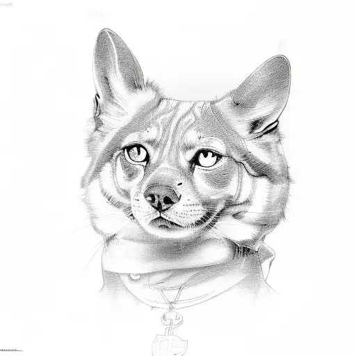 Pudel and porsche  tattoo design idea