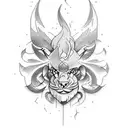 Create a tattoo design that symbolizes strength through adversity. tattoo design idea