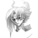 small hisoka  tattoo design idea