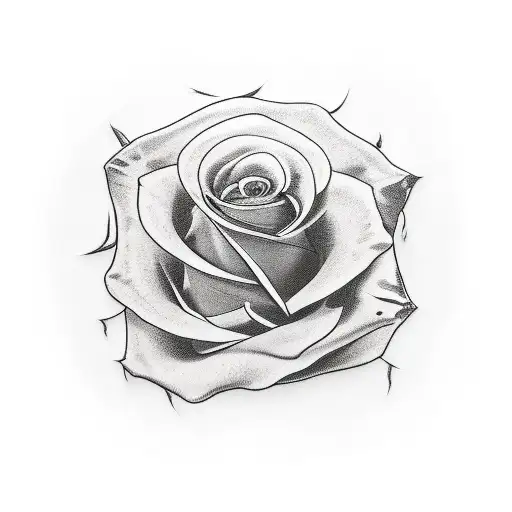 Steer skull with three roses tattoo design idea