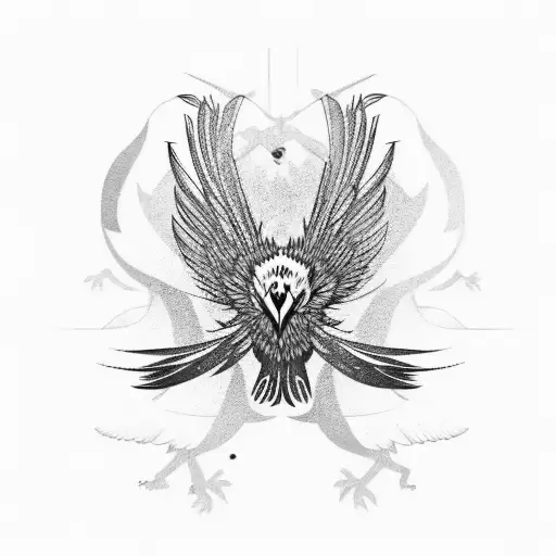 bearded vulture tattoo design idea