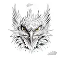 bearded vulture tattoo design idea