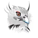 bearded vulture tattoo design idea
