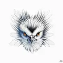 bearded vulture tattoo design idea