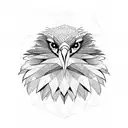 bearded vulture tattoo design idea