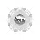 Virgo symbol fancy tattoo design idea