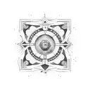 Virgo symbol fancy tattoo design idea