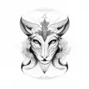 Virgo symbol fancy tattoo design idea