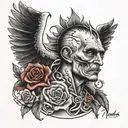 ludovico einuadi dad memorial tattoo design idea