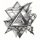 avicii triangle logo tattoo design idea