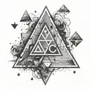 avicii triangle logo tattoo design idea