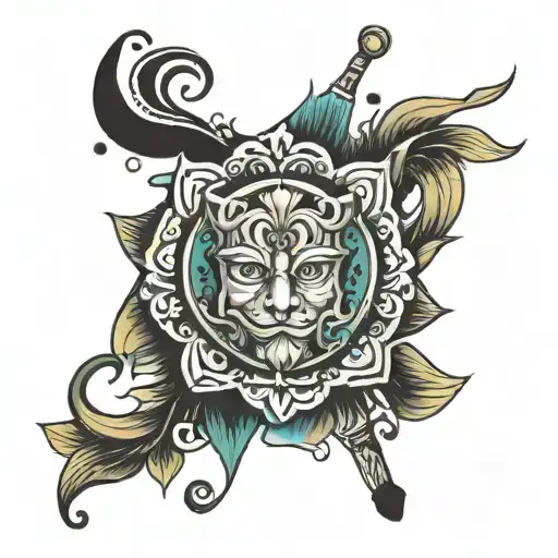 m m a n tattoo design idea