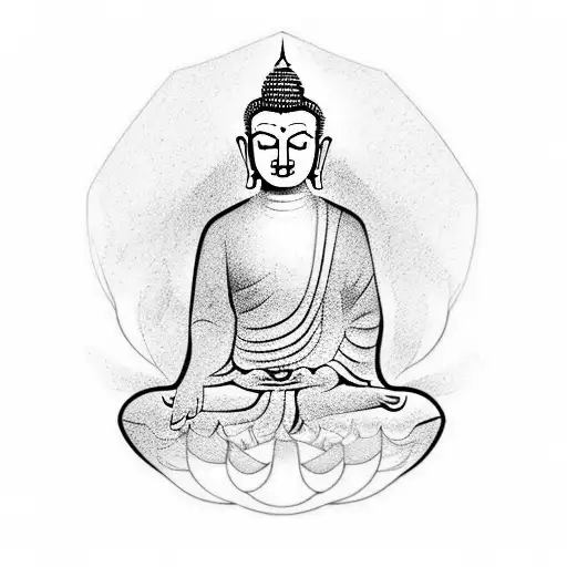 Buddha tattoo design idea