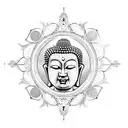Buddha tattoo design idea