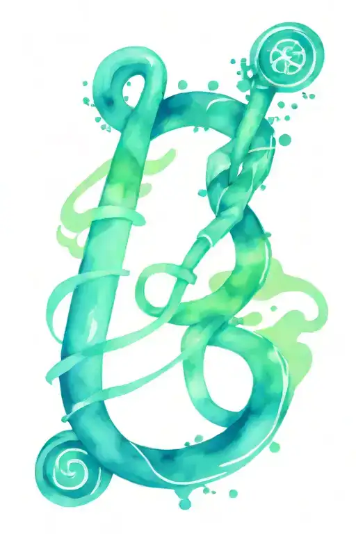 rod of Asclepius, stethescope tattoo design idea
