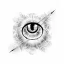 Eye, Spider, Horror, Cobweb tattoo design idea