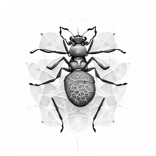 ant tattoo design idea