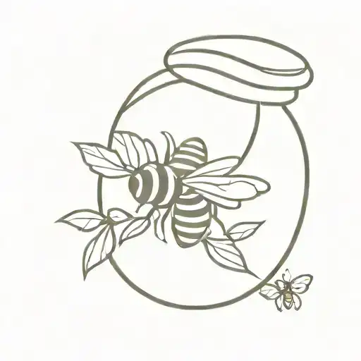 honey pot tattoo design idea