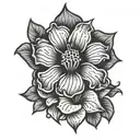 guadalupe hibiscus tattoo design idea