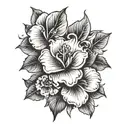 guadalupe hibiscus tattoo design idea