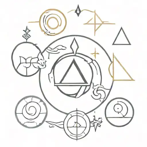 7 deadly sins symbols tattoo design idea