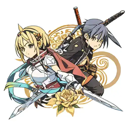 Sword art online tattoo design idea