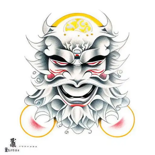 Sonne , Mond Gesicht  tattoo design idea