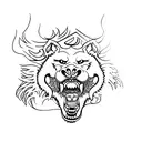 Foo Dog tattoo design idea