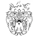 Foo Dog tattoo design idea
