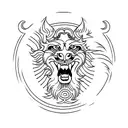 Foo Dog tattoo design idea