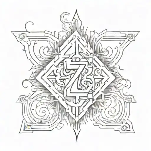 Incorporate symbols of luck and danger into a tattoo design centered around the number 777 tattoo design idea