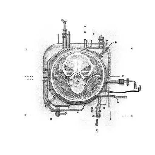 Circuit board of a pc  tattoo design idea