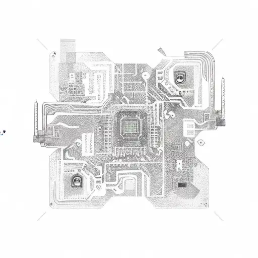 circuit board of a pc tattoo design idea