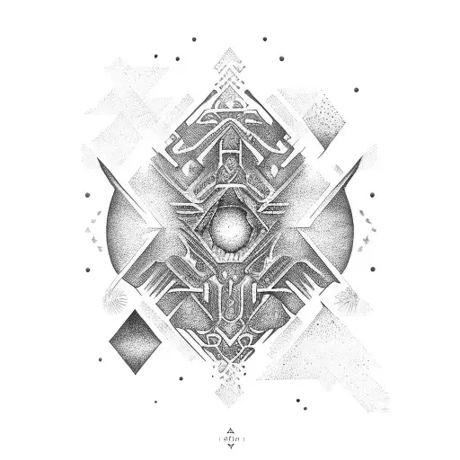 ayahuasca music universe tattoo design idea