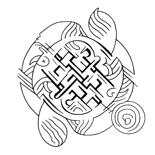 A yin yang symbol formed by two coffee mugs, one filled with dark coffee and the other with milk. tattoo design idea