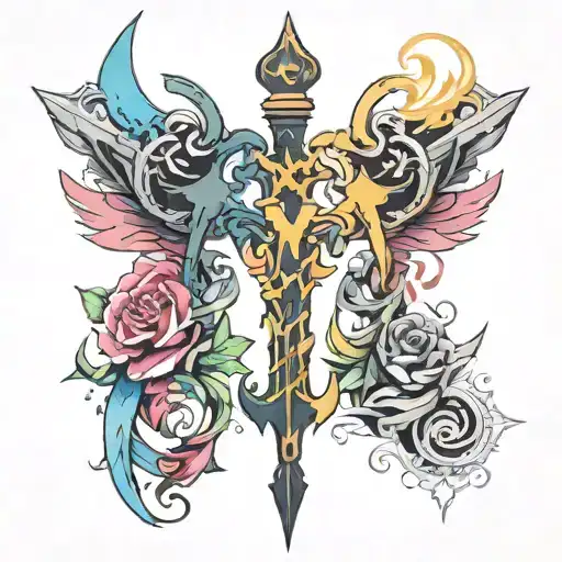 keyblade tattoo design idea