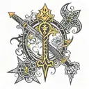 keyblade tattoo design idea
