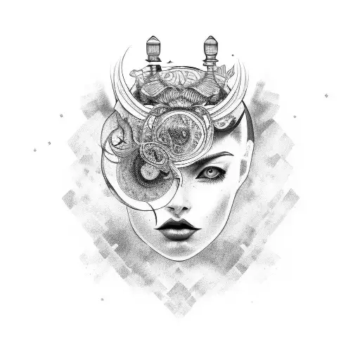 virgo tattoo design idea